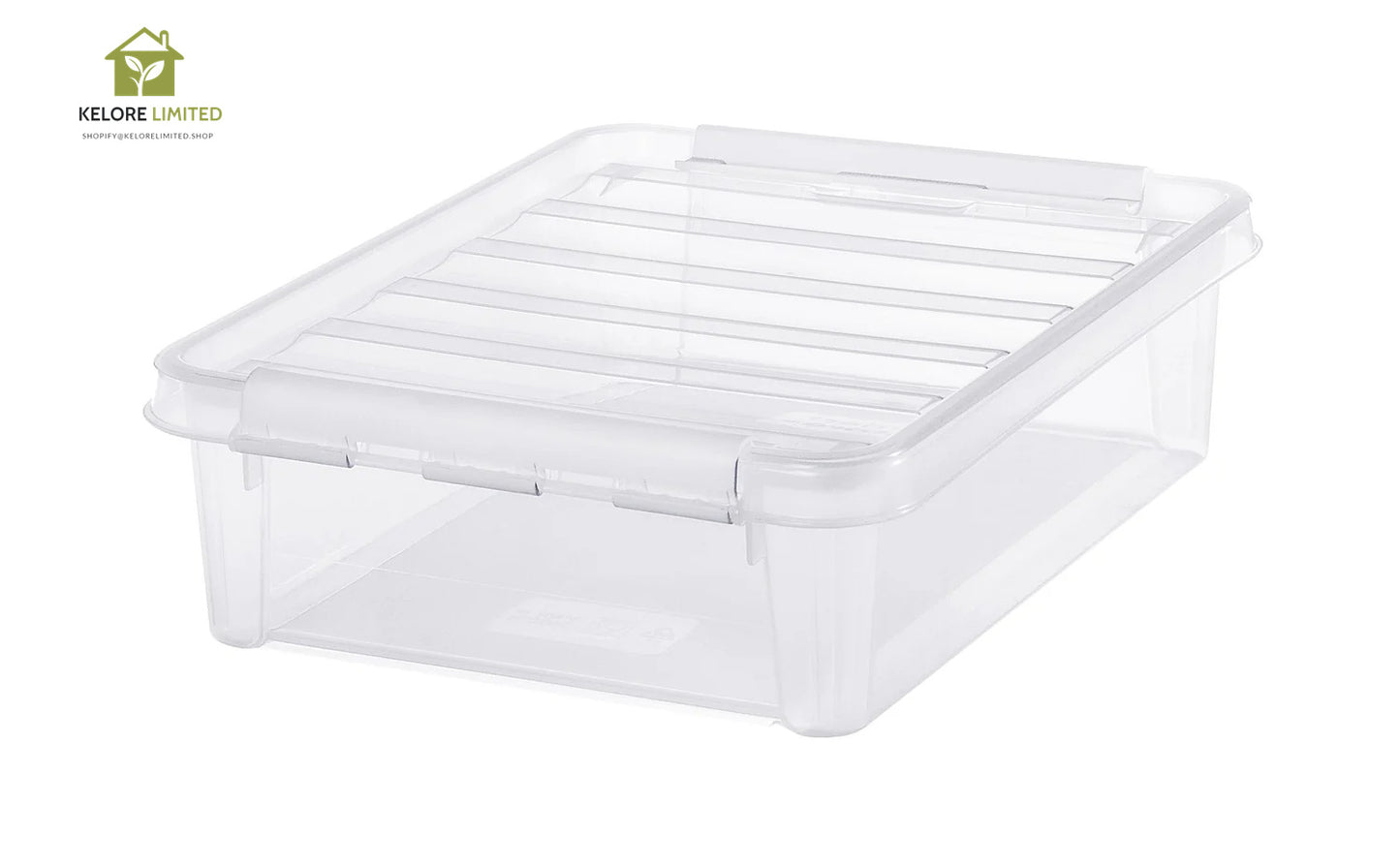 Classic 7.5L Clear Plastic Storage Box With Lid