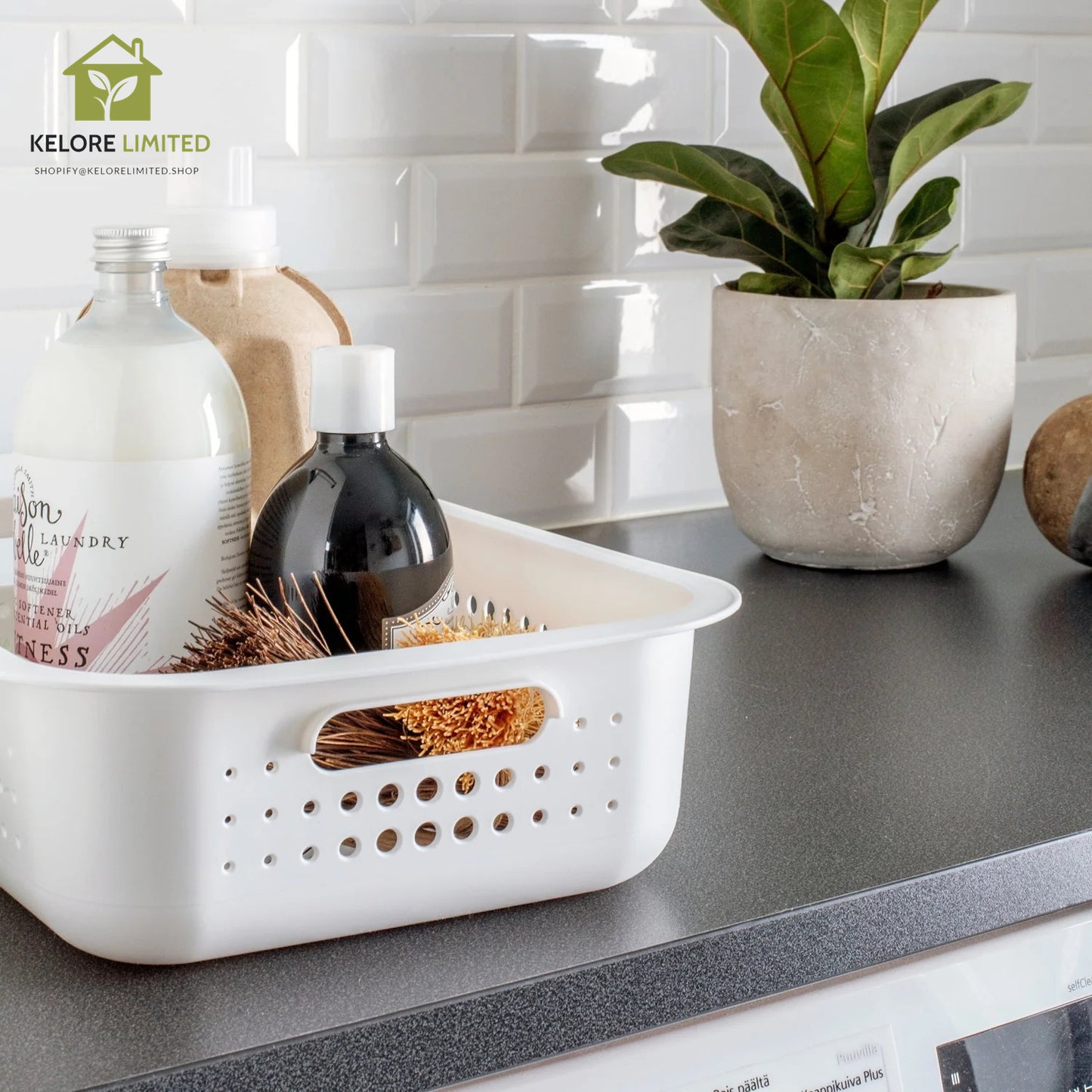 White Smartstore Basket - Shallow