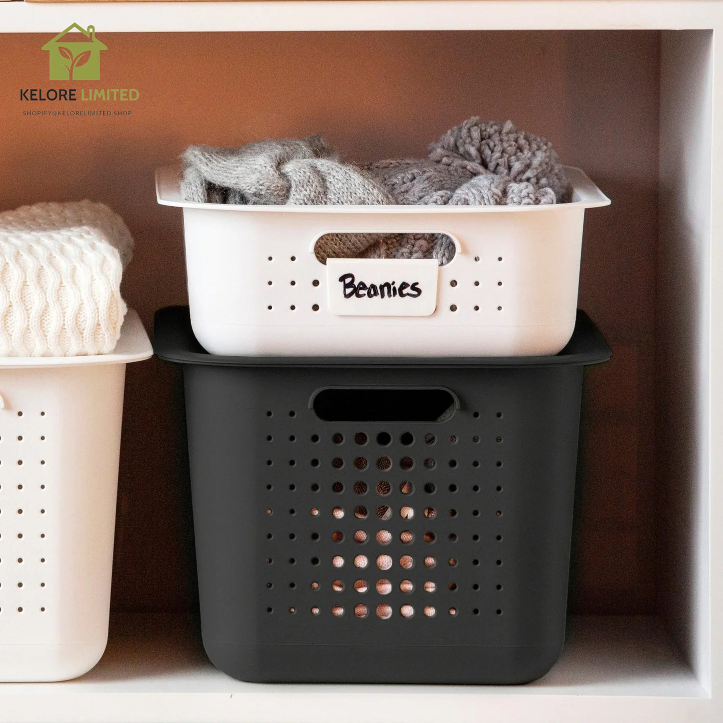 White Smartstore Basket - Shallow