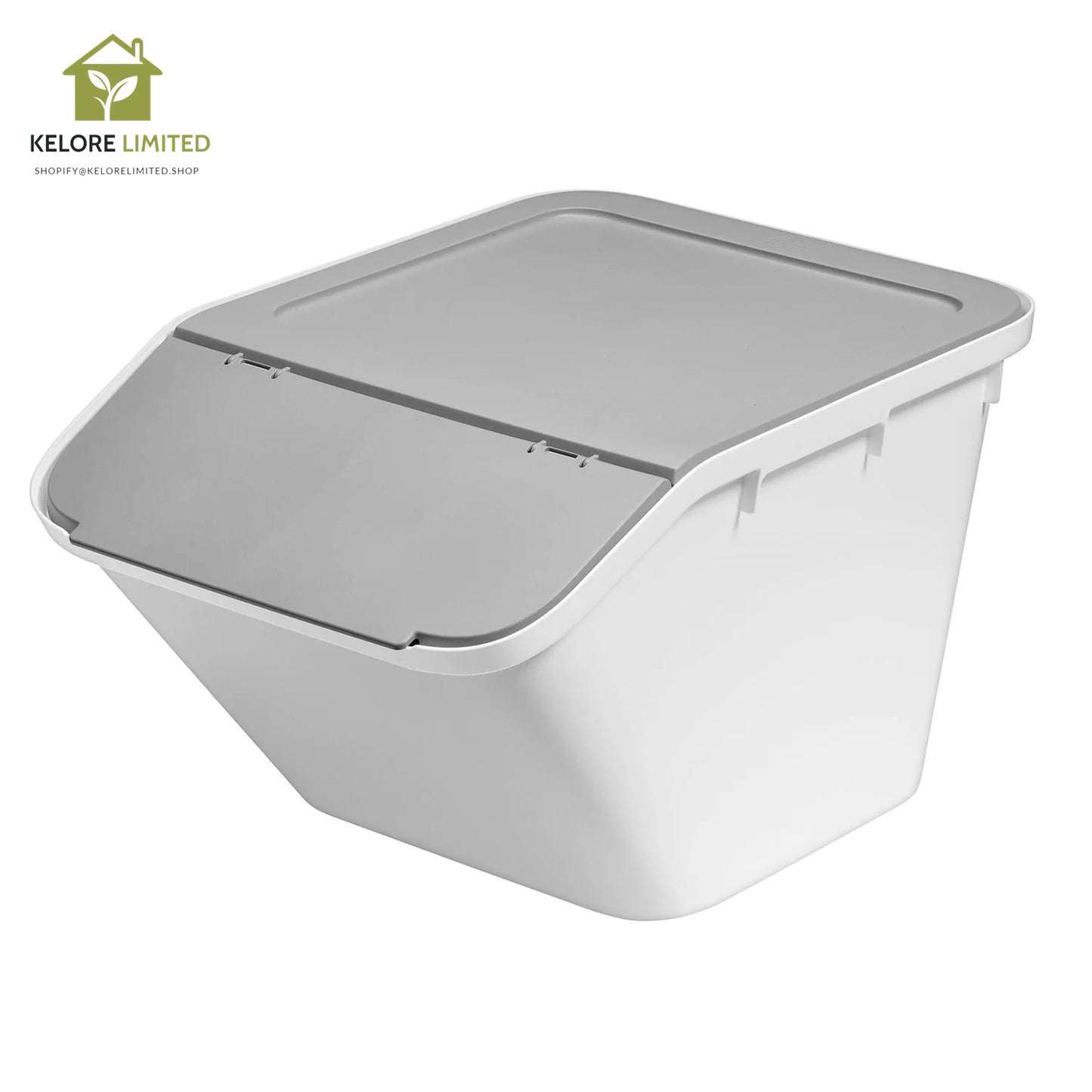 Smartstore Collect Stacking Lidded 37L Recycle Bin - Medium