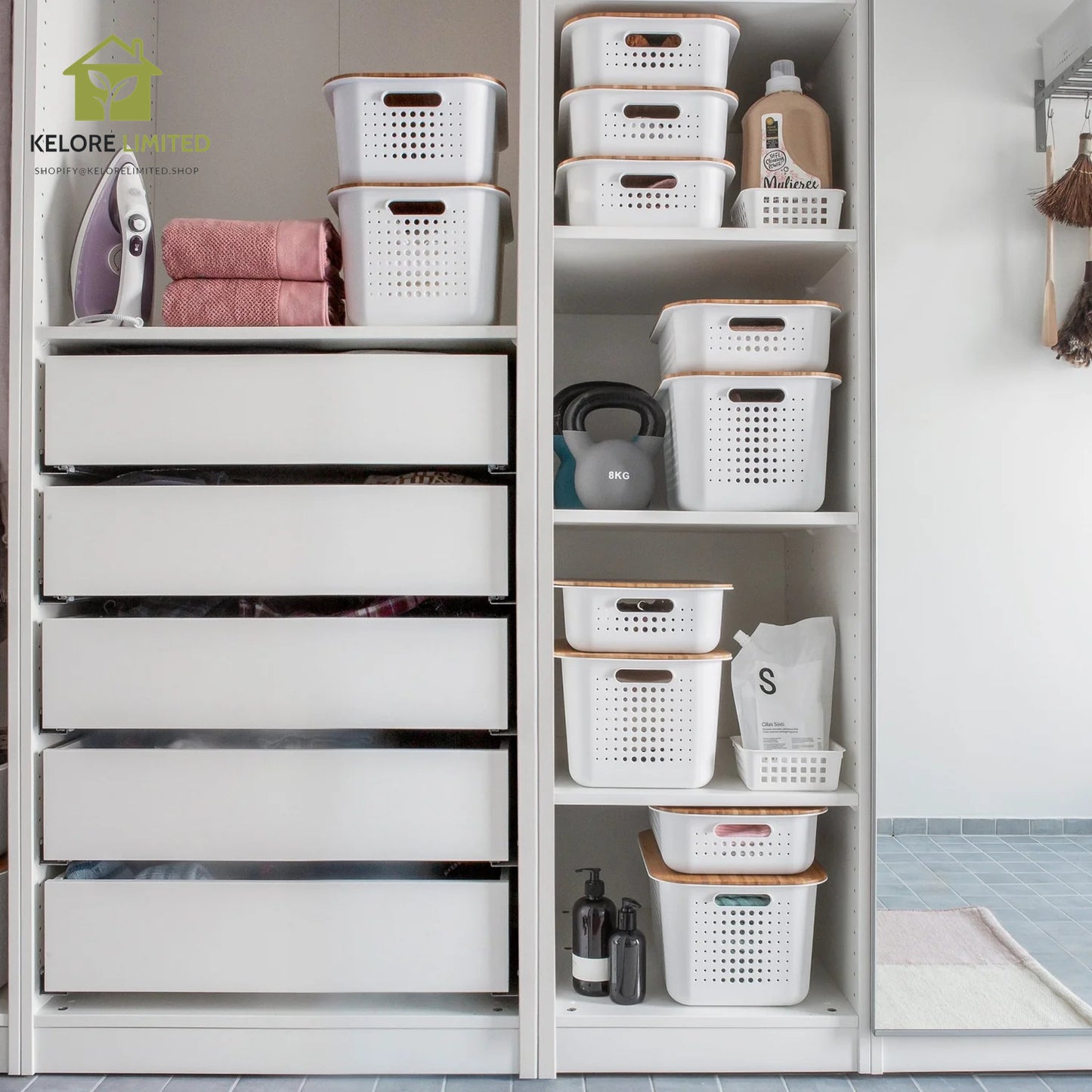 White Smartstore Basket - Deep